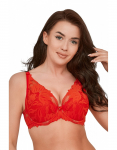 Liemenėlė moterims Sophia Push-up : Dydis - 70B, Spalva - raudona