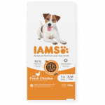 IAMS sausas maistas mažų ir vidutinių veislių &scaron;uniukams su vi&scaron;tiena, S/M, 12 kg