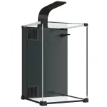 Akvariumo komplektas 36 l su LED ap&scaron;vietimu, filtru ir pompa, 30x30x45,5 cm, juodas