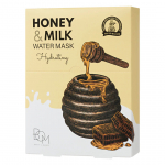 BOM Honey & Milk Mask - lak&scaron;tinių veido kaukių rinkinys su medumi ir pieno baltymais (10 vnt.)