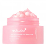 Medicube PDRN Pink Collagen Capsule Cream - kapsulinis veido kremas su PDRN, kolagenu ir niacinamidu, 55 g
