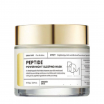 BOM Peptide Power Night Sleeping Mask - naktinė veido kaukė su peptidais, auksu ir hialurono rūg&scaron;timi (75 g)