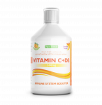 Swedish Nutra &ndash; Vitaminai C + D3 + Cinkas, skystas imunitetą stiprinantis papildas, 500 ml