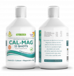 Swedish Nutra - skystas kalcio ir magnio kompleksas su vitaminu C, D3 ir cinku, 500 ml