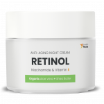 Swedish Nutra - Retinol Night Cream, anti-aging naktinis veido kremas su retinoliu ir niacinamidu, 50 ml