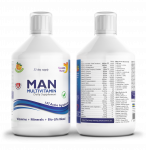 Swedish Nutra &ndash; Man Multivitamin, skysti multivitaminai vyrams, 500 ml