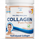Swedish Nutra - Hydrolyzed Marine Collagen 10 000 mg, grynas jūrinis kolagenas milteliais (be skonio), 300g