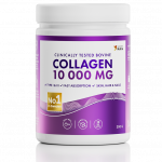 Swedish Nutra - Hydrolyzed Bovine Collagen 10 000 mg, grynas gyvūlinės kilmės kolagenas milteliais (neautralus skonis), 300 g