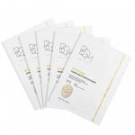 BOM Peptide Power Gold Ampoule Mask - lak&scaron;tinių veido kaukių rinkinys su peptidais ir auksu (5 vnt.)