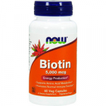 Now Biotin 5000 mcg 60 kaps.