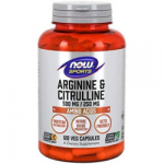 Now Arginine 500 mg & Citruline 250 mg 120 kaps.