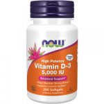NOW Vitamin D3 5000 IU 240 kaps.