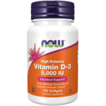 NOW Vitamin D3 5000 IU 120 kaps.