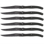 Laguiole Black Stonewash Steiko peilių rinkinys, 6 vnt.