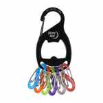 Nite Ize KeyRack+ S-Biner Black Raktų pakabukas su karabinu