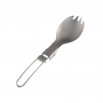 Robens Titanium Folding Spork Ultralight Silver Daugiafunkciniai stalo įrankiai (&scaron;akutė ir &scaron;auk&scaron;tas)