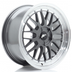 JR Wheels JR23 18x8 ET20-42 5H BLANK Hyper Gray w/ Machined Lip Alloy Wheel