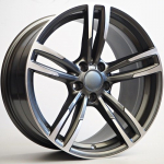 R19x9.5J 5X112 ET38 CB-66.6 Grey Face Machined