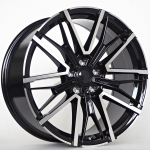 R20x9.5J 5X112 ET37 CB-66.6 Black Face Machined