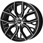 R18x8J 5X112 ET40 CB-79.5 Matt Black Polished