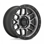 R17x8.5J 5X127 ET0 CB-71.6 Satin Black With Gray Tint