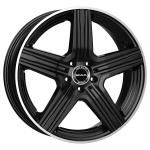 R18x9J 5X112 ET50 CB-66.6 Gloss Black Mirror Ring