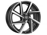 R17x7J 4X100 ET37 CB-63.3 Gloss Black Full Polished