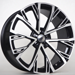 R20x9.0J 5X112 ET30 CB-66.6 Black Face Machined