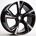 R20x9.0J 5X112 ET30 CB-66.6 Black Face Machined