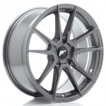 JR Wheels JR21 18x8 ET20-40 5H BLANK Hyper Gray Alloy Wheel
