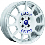 R16x7J 4X100 ET37 CB-63.3 White Blue Lettering