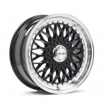 R17x7.5J 4x98 ET21 CB-72.6 GLOSS BLACK & POLISHED