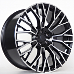R22x10.5J 5X112 ET42 CB-66.6 Black Face Machined