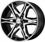 R18x8.5J 5X114.3 ET30 CB-72.6 Gloss Black Machined