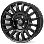 R17x8J 5X112 ET35 CB-79 Matt Black Silver Lettering