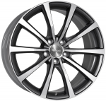 R19x8.5J 5X108 ET45 CB-72.6 Himalaya Grey Voll-Poliert (HGVP)