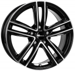 R17x7.5J 5X100 ET51 CB-57.1 Schwarz Glanz Voll-Poliert (SGVP)
