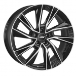 R20x9J 5X114.3 ET55 CB-71.6 Black/polished