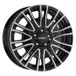 R18x7.5J 5X112 ET52 CB-66.6 Black/polished