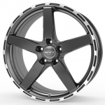 R21x10J 5X112 ET45 CB-70.1 Gunmetal/polished lip