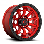 R20x9J 6X135 ET1 CB-87.1 Candy Red Black Bead Ring