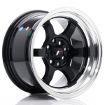 JR Wheels JR12 15x8,5 ET13 4x100/114 Gloss Black Alloy Wheel