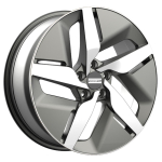 R20x8J 5X112 ET45 CB-66.6 Glossy Titanium Machined