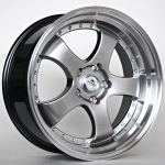 R19x8.5J 5X112 ET30 CB-66.6 Hyper Black/Lip Machined