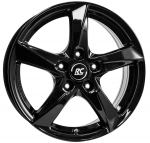 R16x6J 5X100 ET38 CB-57.1 Schwarz Glanz (SG)