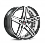 R22x9J 5x127 ET31 CB-74.1 GLOSS BLACK & POLISHED