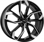 R18x7.5J 5X114.3 ET45 CB-64.1 Schwarz Glanz Voll-Poliert (SGVP)