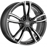 R17x7.5J 5X120 ET32 CB-72.6 Gloss Dark Grey Full Polished