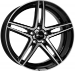 R18x8J 5X115 ET40 CB-70.2 Schwarz Glanz Voll-Poliert (SGVP)