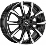R18x7J 5X108 ET50 CB-63.4 Gloss Black Full Polished